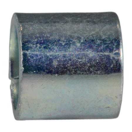 Midwest Fastener Round Spacer, Zinc Steel, 8 mm Overall Lg, 6 mm Inside Dia, 6 PK 930393